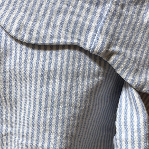 Crown & Ivy Light Blue Striped Mini Skort - Picture 12 of 12